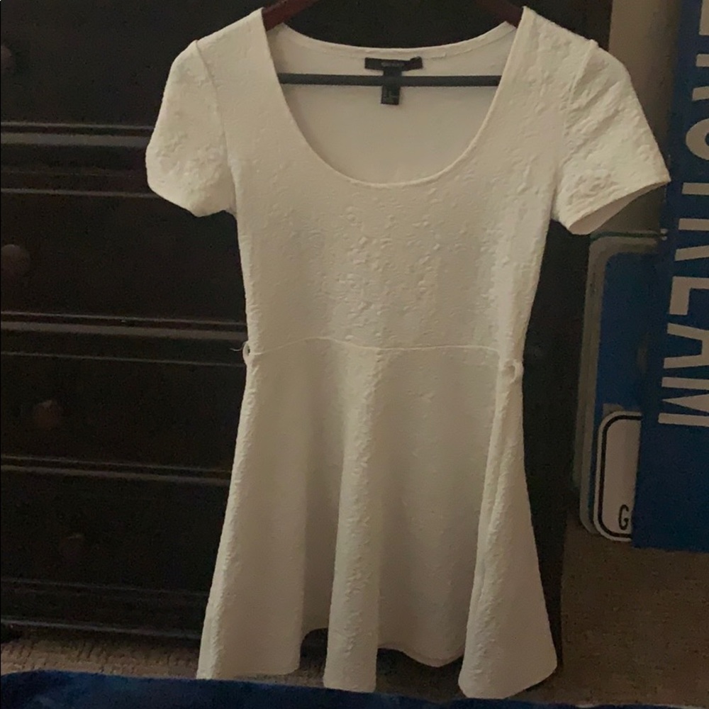 forever 21 white flower print dress